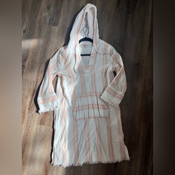 Brand New Faherty Cotton Baja Surf Dress Long Sleeve Hoodie - Picture 6 of 9